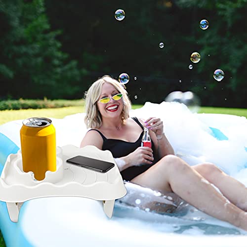 Suporte de copo de piscina, suporte de bebida de piscina, suporte inflável para copos de piscina, po