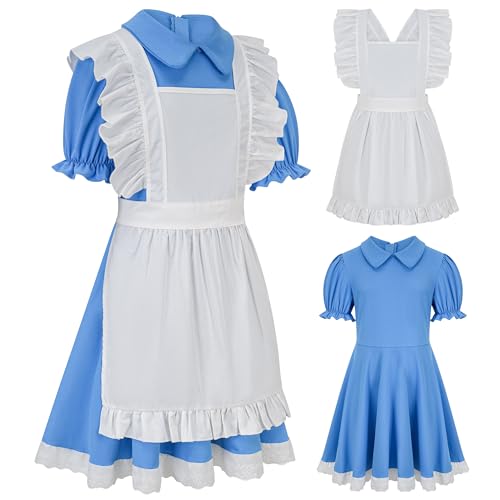 Disfraz de Princesa para Niñas vestido azul 9-10 años miniatura 4