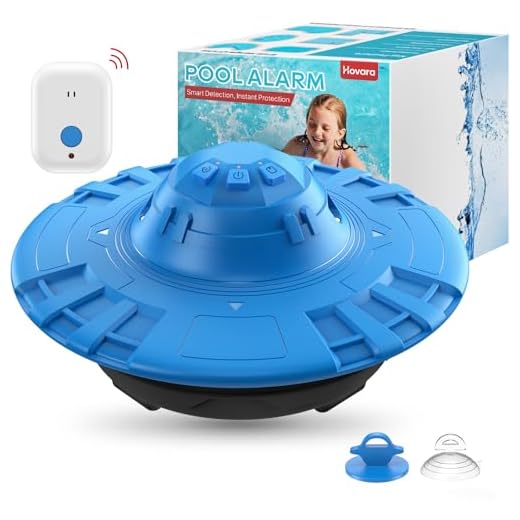 Pool Alarm, Floating Pool Safety Alarms for Inground & Above Ground Pools – Loud 110dB Alert, Adjustable Sensitivity, Protection for Kids & Pets (Blue+Black)