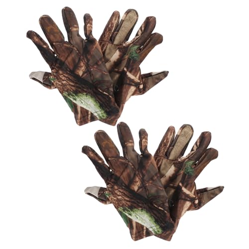 Guantes de caza transpirables Abaodam con dedos completos táctiles para actividades al aire