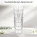 20oz Unbreakable Drinking Glasses (Set of 8), All-Clear Reusable Drinking Cups, BPA-Free, Shatter-Proof, Dishwasher & Microwave Safe, Stackable Plastic Tumblers for Home, Outdoor, Camping, Pool