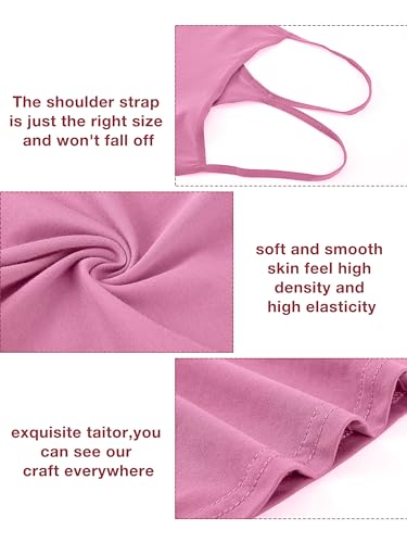 Haysandy 6 Pcs Girls Dance Tank Tops Sleeveless Spaghetti Strap Camisole Racerback Crop Tops Dance Camis Clothes for Kids3