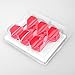 CyeeLife 6pcs Moulded Dart Flights and Shafts 2BA,one Piece Integrated Accessory CF01 Red-M