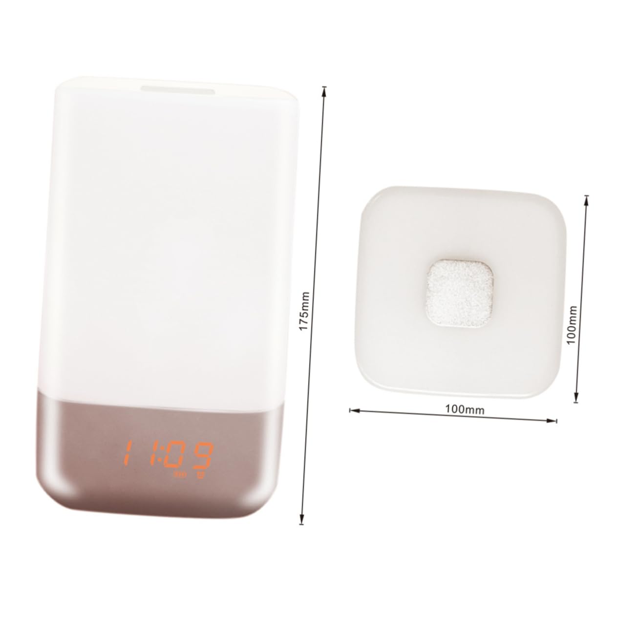 Alipis Lampada Sveglia con Simulazione Alba LED Luce Sveglia 3 Livelli di Luminosità con Orologio Digitale Luce Notturna per Camera da Letto