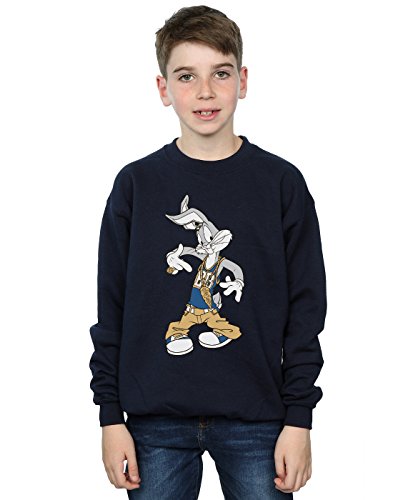 Absolute Cult Looney Tunes Jungen Bugs Bunny Rapper Sweatshirt 5-6 Years Marine Cover