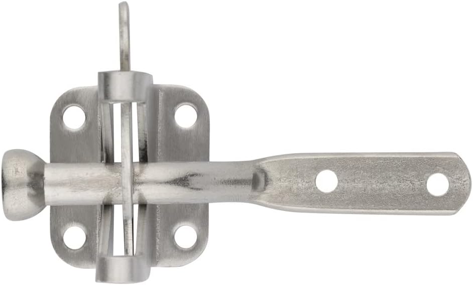 National Hardware N342-600 Automatic Gate Latch, Includes 4-Inch Bar, Coated with WeatherGuard Protection, Stainless Steel