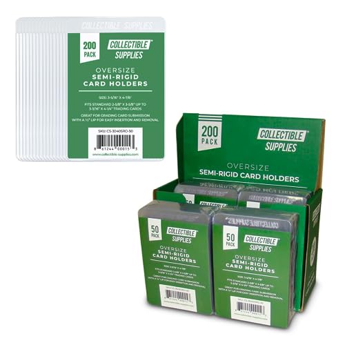 Porte-cartes hauts semi-rigides pour cartes graduées avec rebord pratique de 1,27 cm - Lot de 200