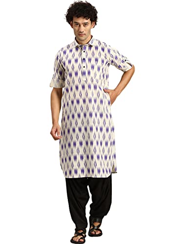 Image of Rajubhai Hargovindas Men's Festive Cotton Pathani Kurta