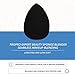 ForPro Professional Collection Expert Beauty Sponge Blender, Premium Makeup Sponge, Latex-Free, 100% Vegan & Cruelty-Free, Black
