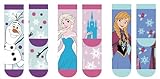 Disney Die Eiskönigin und Stitch Socken für Mädchen - Frozen Sneaker Kindersocken Söckchen Elsa Anna warm Weihnachten Geschenk (3er Pack) (DE/NL/SE/PL, Numerisch, 27, 30, Regular, lila)