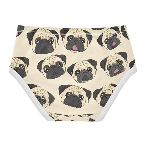 Cute Colorful Pugs Dog Toddler Girls's Underwear 2T 202c12672