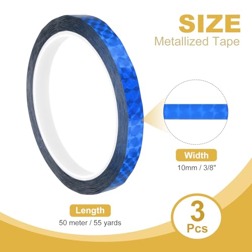 Cinta adhesiva espejo azul reflectante láser de poliéster metalizada para decoración de barcos 2