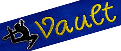 Funny Girl Designs Customized Gymnast Gift Personalized Embroidered COTTON GYMNAST Headband with Custom Name