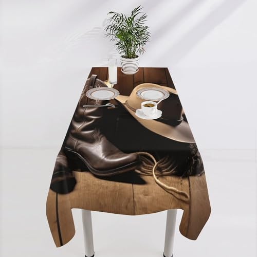 Nappe de table en lin pour repas de Noël et fêtes en extérieur