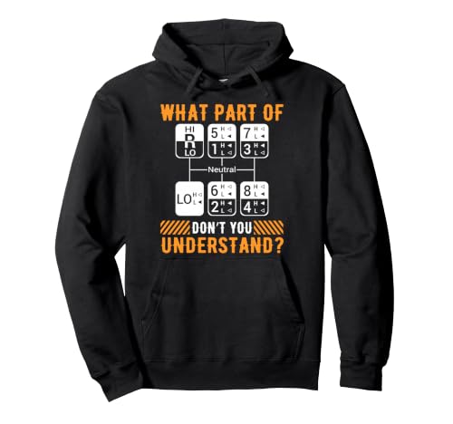 What Part Of Don't You Understand Funny Trucker Trucking Dad Pullover Hoodie