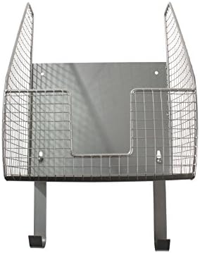 Spectrum Storage Basket, Heat-Resistant Ironing Board Holder Open Wire, Laundry Room Décor & Organization, Pewter