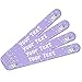 Personalized Custom 1 Line Cat Unicorn Double-Sided Nail File Emery Board Set 4 Pack