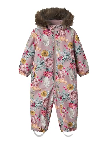 Name IT Mädchen Girl Schneeanzug Nmfsnow10 Suit AOP Fo Noos, Woodrose 1, 98 EU