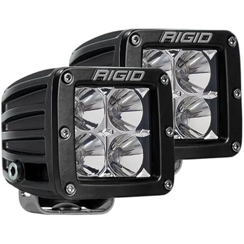 RIGID INDUSTRIES D-Series PRO Flood Beam, Pair, Universal, 2-Pack Cover
