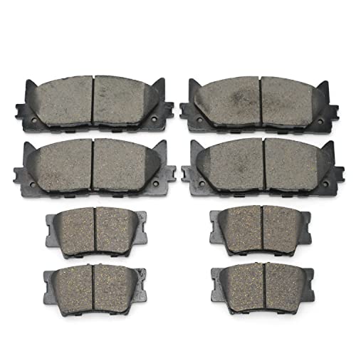 TALAMOYI Ceramic Front Rear Disc Brake Pad Set D1222 D1212 ...