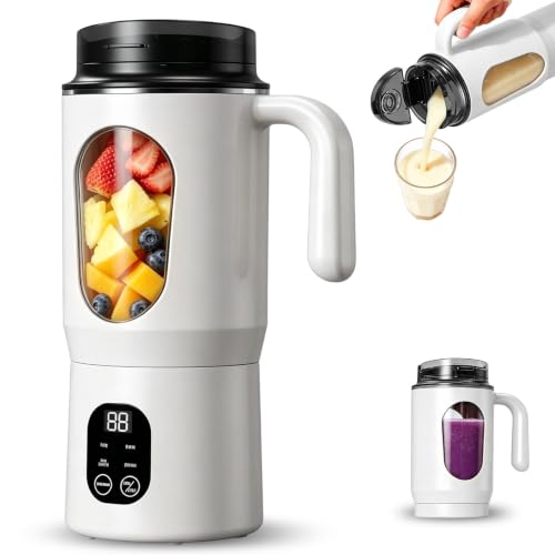 Batidora portátil de 500 ml para batidos, USB-C recargable, 1300 mAh