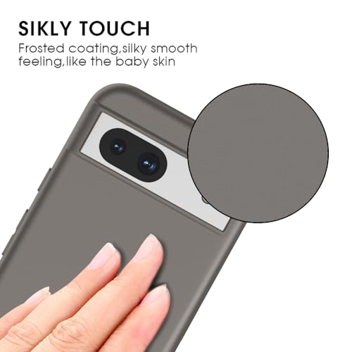 Image of X-level for Google Pixel 8A Case, Slim Fit Ultra-Thin Soft Flexible TPU Light Cases [Guardian Series] Anti-Slip Matte Finish Coating Silky Touch Protective Phone Back Cover for Pixel 8A -Gray