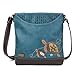 CHALA Sweet Messenger Tote Bag Two Turtles - Turquoise