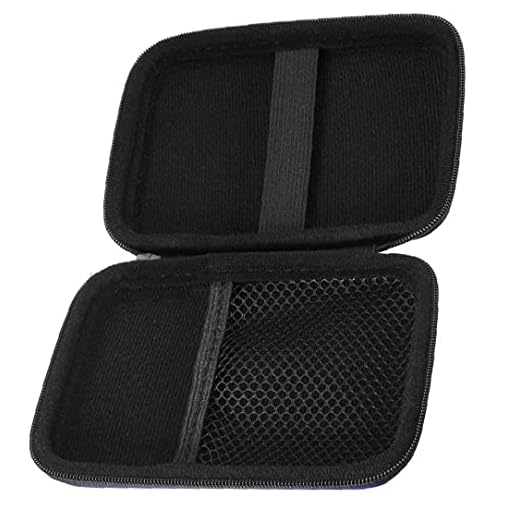 Jorzer Hårddisk fodral bärbar EVA nylon extern ficka anti-damm stötskydd fodral för HDD 2,5 tum rosa röd 1 st
