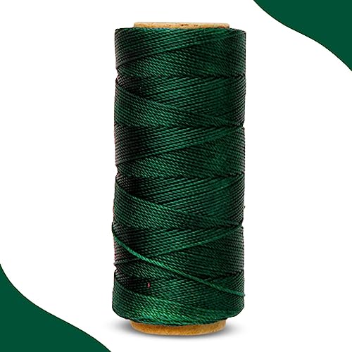 Cordão Encerado - 1mm Fio Cordone - 100 Metros - Nybc Verde Musgo - Nº: 260