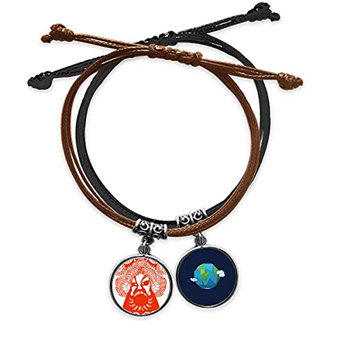 Pulsera de cuero Ópera de Pekín el regalo cultural ideal con significado
