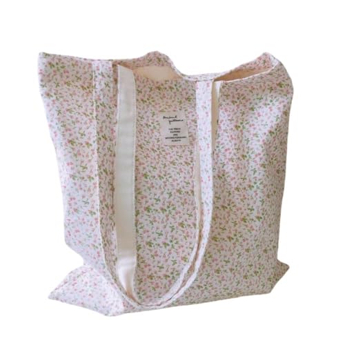 Floral Print Shoulder Bags Canvas Handbags Women