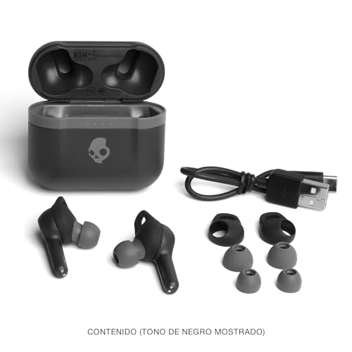 Image of Skullcandy Indy Evo XT in-Ear Wireless Earbuds, 30 Hr Battery, Microphone, Works with iPhone Android and Bluetooth Devices - Black