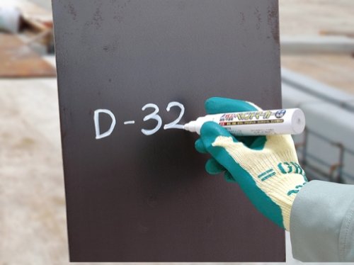 オーダー品　5点 シンワ 78548 工事用 ペイントマーカー 太字 丸芯