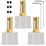 3 Pack 7mm Flexible Coupling Connector with DN25 Pipe Cap for Cup Turner Motor Kit- Plus 2 Wrench & 6 Screws