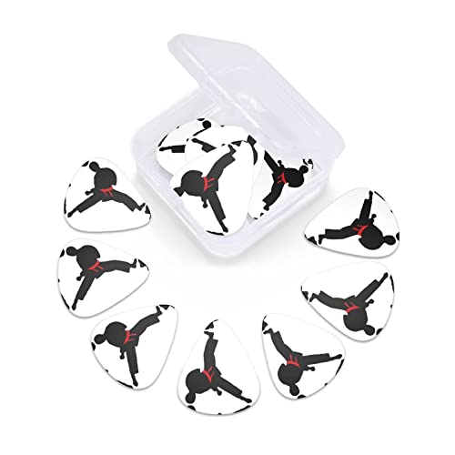 Ensemble de 12 médiators de guitare de couleur de ceinture modifiable Karate Boy pour guitare acoustique, guitare… - Les Beatles, Paul McCartney, John Lennon, RIngo Starr, George Harrison Ensemble de 12 médiators de guitare de couleur de ceinture modifiable Karate Boy pour guitare acoustique, guitare… – Image 7