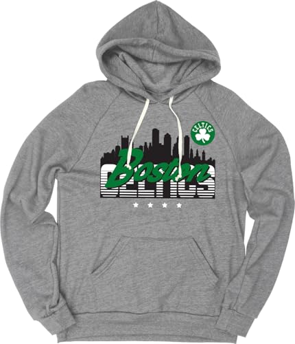 Boston Celtics NBA Officially Licensed Tri-Blend Hooded Sweatshirt Flyline, Large