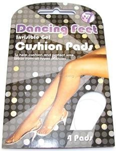 W7 Dansende voeten onzichtbare zachte gel kussen pads 4 pads