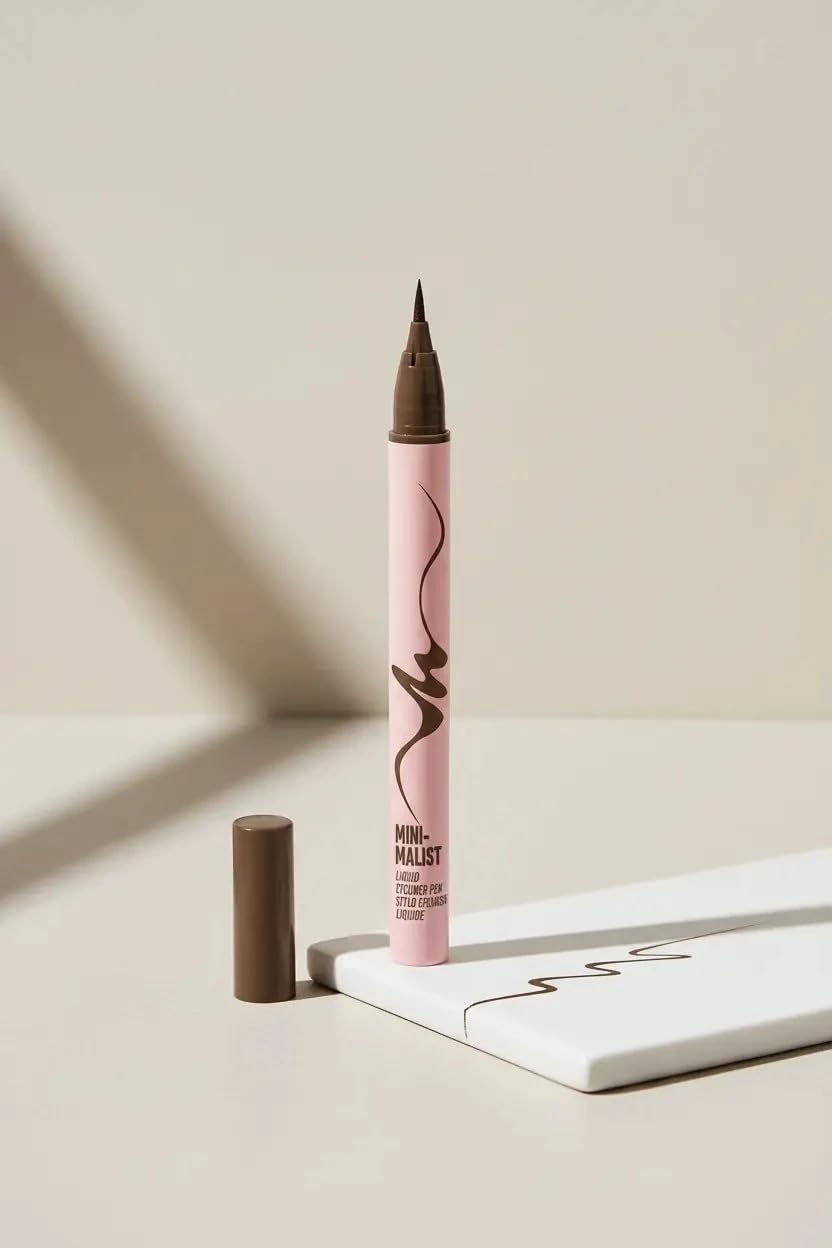 Miniso Lisanslı Minimalist Serisi İnce Uçlu Eyeliner – Uzun Süre Kalıcı ve Hassas Sürüş (03 Kızıl Kahve)