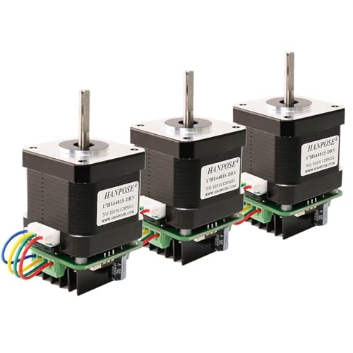 OLDAJNGK 3PCS 17 Stepper Motor high 42 Integrated Motor Drive 17HS4401S-DRV 1.7A 40N.CM 40mm Motor for milling Machine