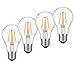 Dimmable Edison LED Bulb, Soft Warm White 2700K, Kohree 6W Vintage LED Filament Light Bulb, 60W Incandescent Equivalent, A19 E26 Medium Base Lamp for Restaurant,Home,Reading Room, 4-Pack(NOT Daylight)