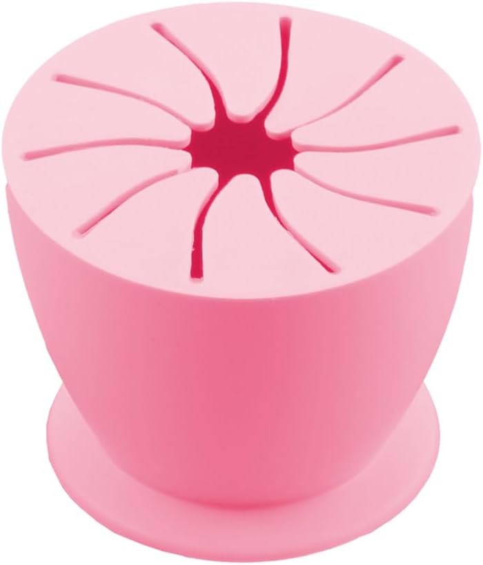 Tabanzhe Silicone Collector for Vinyl Weeding Scrap,Crafting and Adhesive Paper Sheets Holder with Suction Cups,Craft Accessories for Vinyl Disposing Craft Vinyls Weeder(Pink)