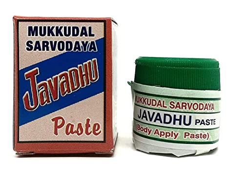 Saara HERBAL FRESH Mukkudal Javadhu Paste, 15gm for Cloth,Body & Pooja Javadhu Paste (Pack of 3x5g)