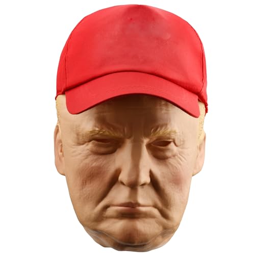 KESOCORAY Presidant Mask | Premium Latex Face Breathable Fabric | Perfect for Cosplay Parties