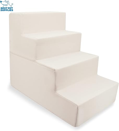 Miniatura 2 de Best Pet Supplies - Escalera plegable para mascotas hecha en Estados Unidos con espuma certificada CertiPUR-US para perros y gatos