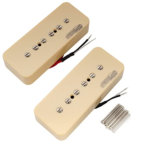 Wilkinson Serie M Alnico 5 P90 Soapbar Pastillas Mástil/Puente Pickups Set para Guitarra Eléctrica Les...
