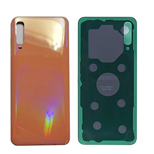 Snailcanfly Reemplazo para Samsung Galaxy A70 A705 SM-A705F A705FN A705GM A705MN A7050 A705W A705YN 6.7inch Vidrio Trasero Tapa de la batería Carcasa de Puerta Trasera Coral