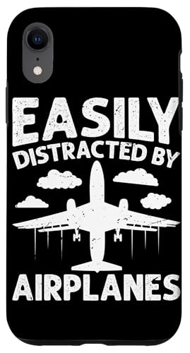 Easily Distracted By Airplanes Case for iPhone XR