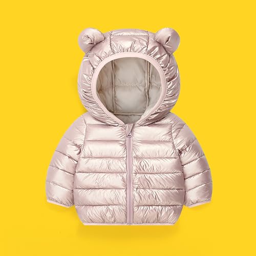 BILIKEYU Little Boys Girls Lightweight Puffer Jacket Zip up Thicken Warm Winter Hooded Outerwear Coats for Kids3