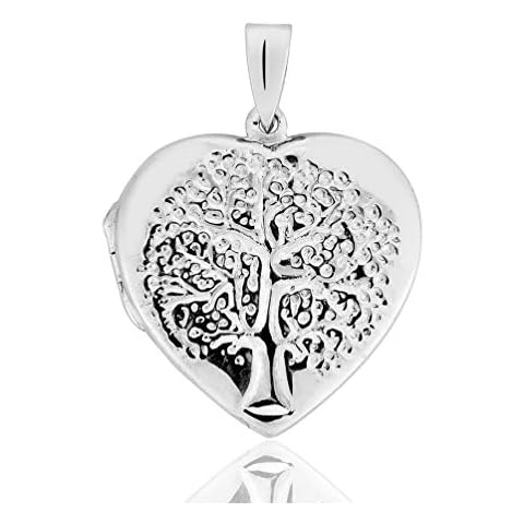 DTPsilver 925 Sterling Silver Heart Locket Cover