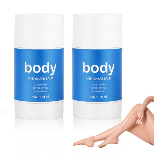 AOOWU 80g Bálsamo Antirozaduras, Stick Antirozaduras Resistente al Sudor y Al Agua, Adecuado para Pieles Secas y Sensibles, Crema Antirozaduras Antifriccion para Uso en Muslos, Hombros, Pecho y Pies